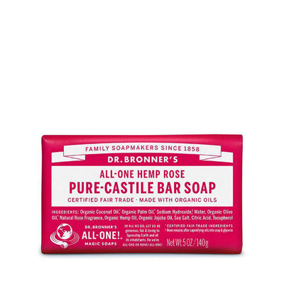 Dr. Bronner's Pure-Castile Bar Soap - Rose