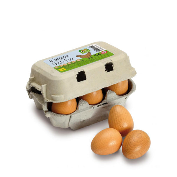 Erzi Eggs - Brown Sixpack