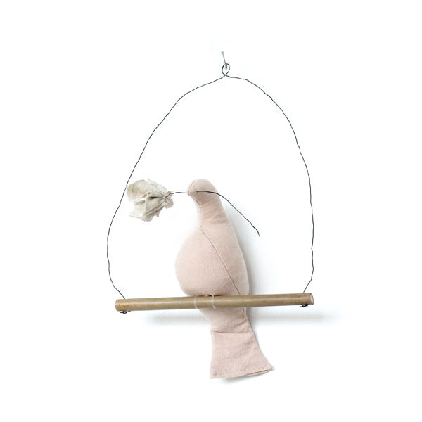 Fabels Out Of Vintage Mama Bird Flower - Dusty Pink