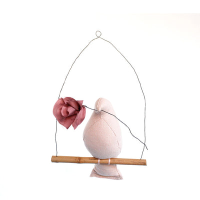Fabels Out Of Vintage Mama Bird Flower - Dusty Pink