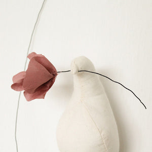 Fabels Out Of Vintage Mama Bird Flower - Ecru