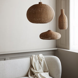 Ferm Living Natural Braided Lamp Shade - Bottle