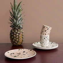 Ferm Living Kids Bamboo Plate – Terrazzo Grey