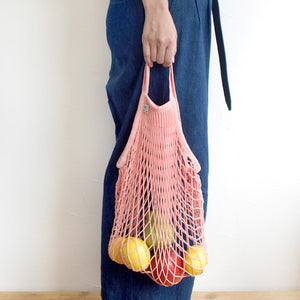 Filt Net Bag Rose – Short Handles - Elenfhant