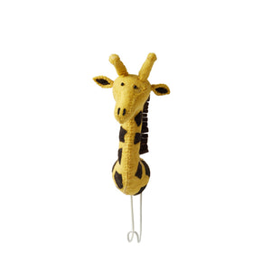 Fiona Walker Animal Head Hook – Giraffe Yellow