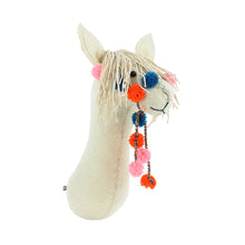 Fiona Walker Semi Animal Head – Cream Llama with Bridle