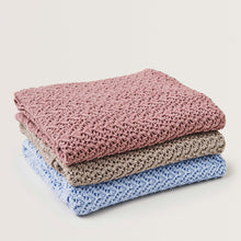 Garbo&Friends Crochet Cotton/Wool Blanket – Beige