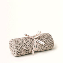 Garbo&Friends Crochet Cotton/Wool Blanket – Beige