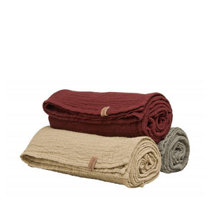 Garbo and Friends Swaddle Blanket – Burgundy