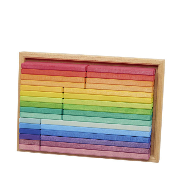 Glückskäfer Rainbow Building Slats - 32 Pieces