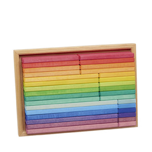 Glückskäfer Rainbow Building Slats - 32 Pieces