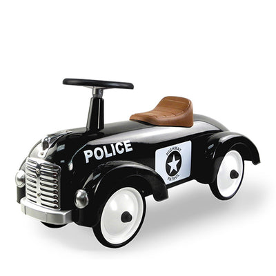 Goki Classic Ride On Metal Car - Police