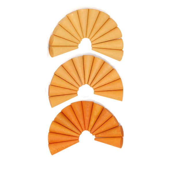 Grapat Mandala - Orange Cones 36 pcs
