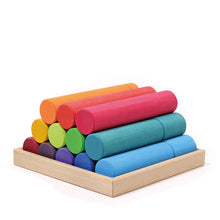 Grimm's Large Building Rollers - Rainbow