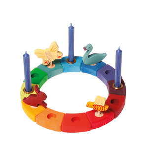 Grimm’s Wooden Birthday Ring 12 Years – Rainbow