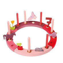 Grimm’s Wooden Birthday Ring 16 Years – Pink Red