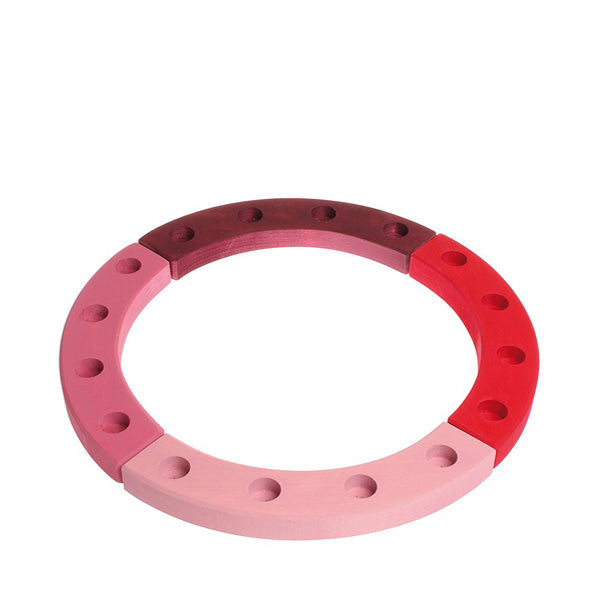 Grimm’s Wooden Birthday Ring 16 Years – Pink Red