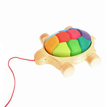 Grimm’s Pull Along Toy – Rainbow Turtle