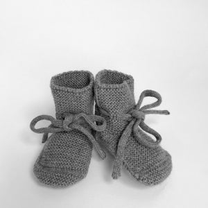 Hvid Knitted Booties – Otter