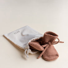 Hvid Knitted Booties – Terracotta