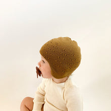 Hvid Knitted Hat Dua - Mustard