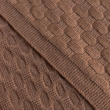 Hvid Knitted Scarf Fiona - Chocolate