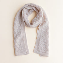 Hvid Knitted Scarf Fiona - Off White