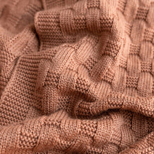 Hvid Knitted Scarf Fiona - Terracotta