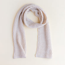 Hvid Knitted Scarf Fredrik - Off White