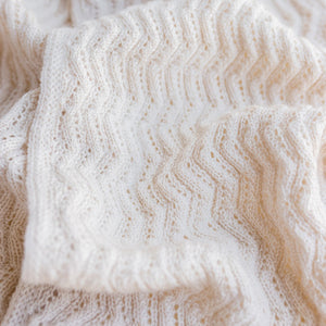 Hvid Knitted Scarf Fredrik - Off White