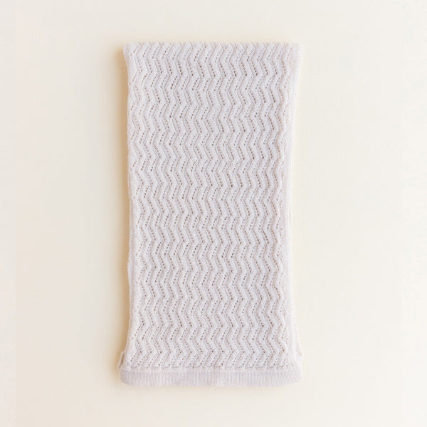 Hvid Knitted Scarf Fredrik - Off White