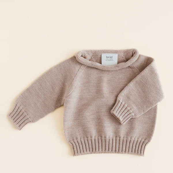 Hvid Sweater Georgette - Sand