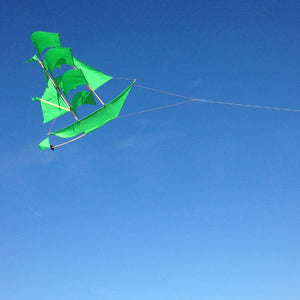 Haptic Lab Sailing Ship Kite – Green - Elenfhant