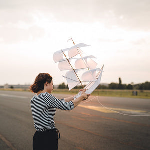 Haptic Lab Sailing Ship Kite – White