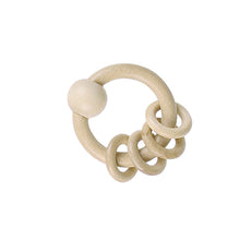 Heimess Nature Wooden Ring Rattle - Natural Wood