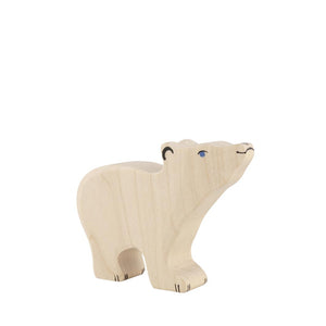 Holztiger Polar Bear - Small Head Raised