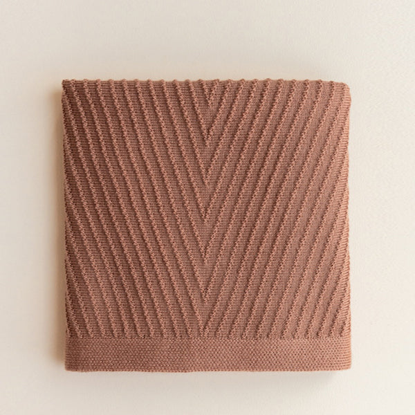 Hvid Blanket Akira – Terracotta