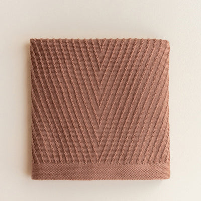 Hvid Blanket Akira – Terracotta
