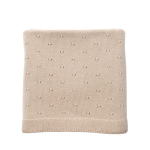 Hvid Blanket Bibi – Apricot