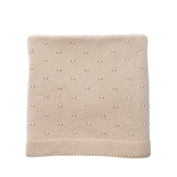 Hvid Blanket Bibi – Apricot