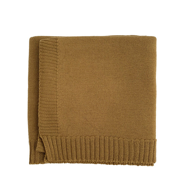 Hvid Blanket Didi – Mustard