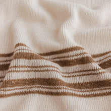 Hvid Blanket Gilbert - Off white / Walnut