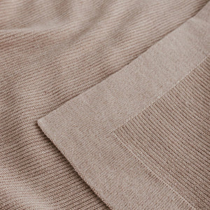 Hvid Blanket Gust - Sand