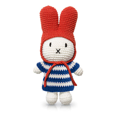 Just Dutch Miffy – Blue Striped Dress and Red Hat
