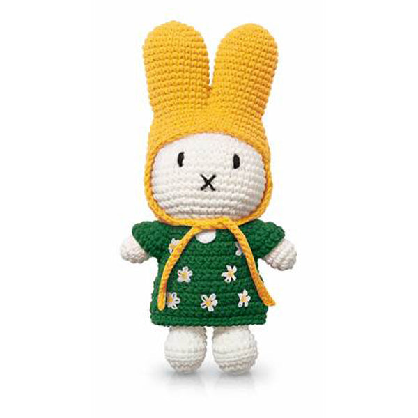 Just Dutch Miffy – Green Flower Dress and Yellow Hat