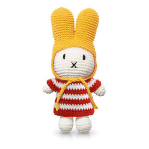 Just Dutch Miffy – Red Striped Dress and Yellow Hat