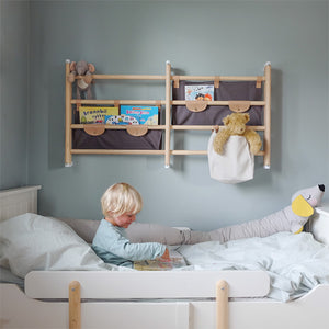 KAOS Endeløs Canvas Shelf for Wall Bar – Dark Grey