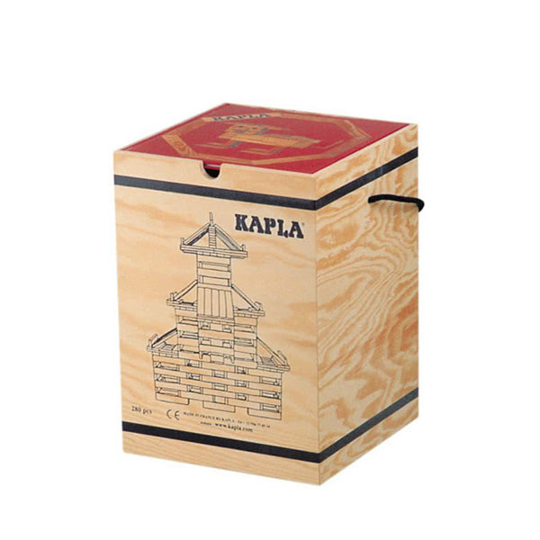 Kapla 280 Piece Wooden Building Set - Art Book RED