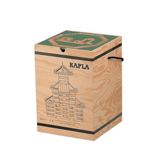 Kapla 280 Piece Wooden Building Set - Art Book GREEN
