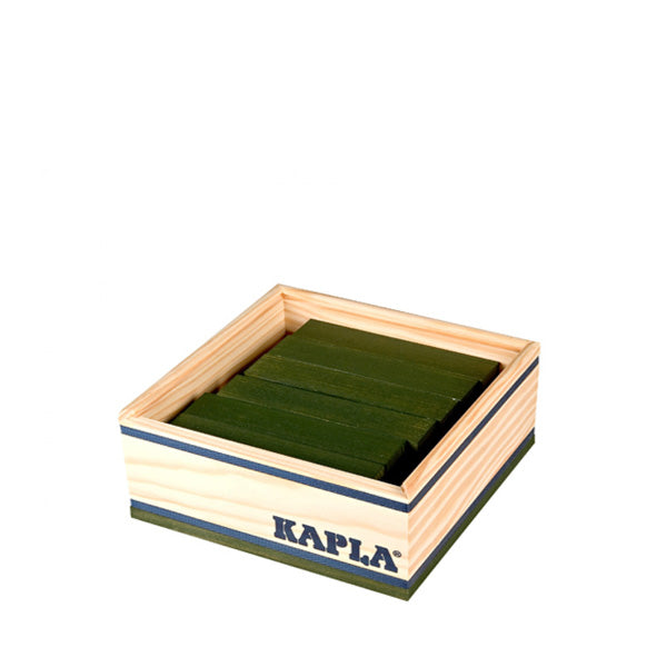 Kapla 40 Piece Wooden Building Set – Dark Green